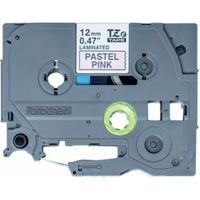 Brother TZE-MQE31 Zwart op roze TZe labelprinter-tape Brother TZE-MQE31 Zwart op roze TZe labelprinter-tape