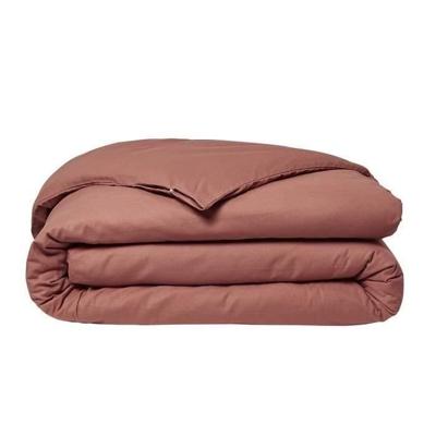 Vandaag essentiële duyt cover - 240 x 260 cm - 2 personen - 100% une katoen - terracotta