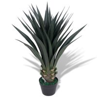 The Living Store Yucca Levensechte Kunstplant - 85 cm - 33 bladeren - Groen