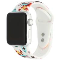 Apple Watch Print Sport Band - Kerst Wit - 44, 45, 46 & 49mm