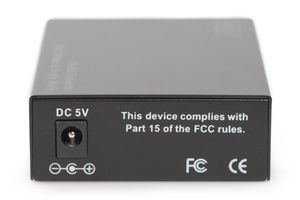 Digitus DN-82124 netwerk media converter 1000 Mbit/s 1310 nm Single-mode, Multimode Zwart