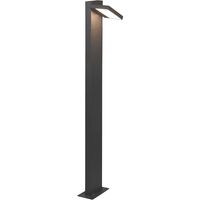 LED Tuinverlichting - Staande Buitenlamp - Trion Ihson XL - 8W - Warm Wit 3000K - Draaibaar - Rechthoek - Mat Antraciet - Aluminium