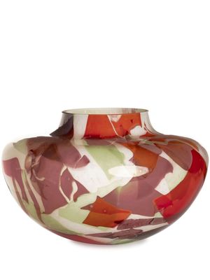 Stories of Italy vase Nougat Spring Olla Murano en verre - Rouge