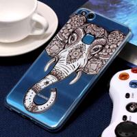 Voor Huawei P10 patroon Lite Embossment Tattoo olifant zachte TPU beschermhoes