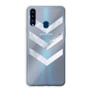 Marmeren pijlen: Samsung Galaxy A20s Transparant Hoesje