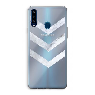 Marmeren pijlen: Samsung Galaxy A20s Transparant Hoesje