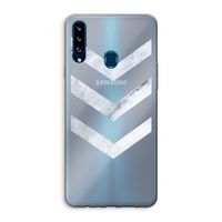 Marmeren pijlen: Samsung Galaxy A20s Transparant Hoesje