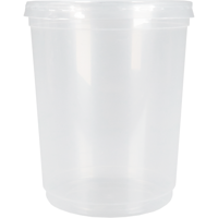 Pot | soeppot | pP | 1000ml | met deksel | Ø115mm | 137mm | transparant | 250 stuks