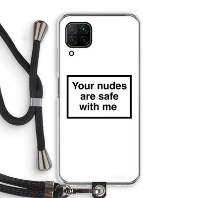 Safe with me: Huawei P40 Lite Transparant Hoesje met koord