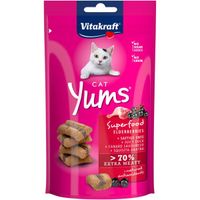 Vitakraft Cat Yums Superfood met vlierbes kattensnack (40 g) 6 verpakkingen