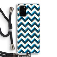 Onderbroken lijn: Samsung Galaxy S20 Plus Transparant Hoesje met koord