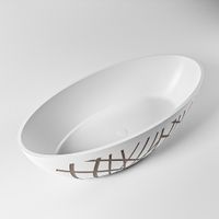 Vrijstaand bad Mondiaz Holm Design | 180x85 cm | Solid surface | Ovaal | Smoke
