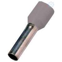 Intercable deels geïsoleerde adereindhuls DIN 0,75mm² Hulslengte 8mm grijs Zak100st Intercable deels geïsoleerde adereindhuls DIN 0,75mm² Hulslengte 8mm grijs Zak100st