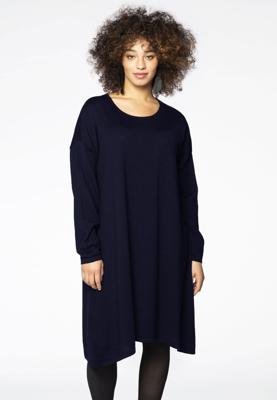 Yoek Trui-jurk WOOL | Blauw | Maat 50/52
