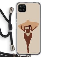 Let's get salty: Samsung Galaxy A22 5G Transparant Hoesje met koord