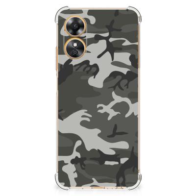 OPPO A17 Doorzichtige Silicone Hoesje Army Light OPPO A17 Doorzichtige Silicone Hoesje Army Light
