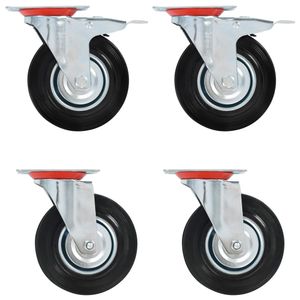 VidaXL Zwenkwielen 4 st 125 mm