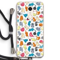 Kleurrijke katten: Xiaomi Redmi 5 Transparant Hoesje met koord