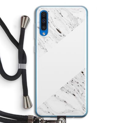 Biggest stripe: Samsung Galaxy A50 Transparant Hoesje met koord