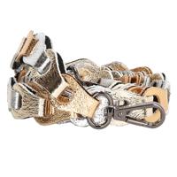 Charm London Schouderband Anna 2cm Metallic Goud/Zilver