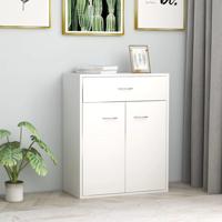 Dressoir 60x30x75 cm bewerkt hout wit