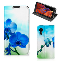 Samsung Galaxy Xcover 5 Smart Cover Orchidee Blauw - Cadeau voor je Moeder