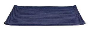 Blauw Rechthoekig Serveer Bord - Large Plates - 23.8 x 15cm