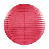 Luxe bol feest lampion - fuchsia roze - dia 35 cm - papier - thumbnail