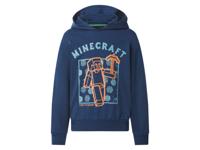 Kinder hoodie (Minecraft blauw, 146/152)