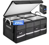 Kofferbak Organizer Zwart Geïsoleerd warm of koud voedsel