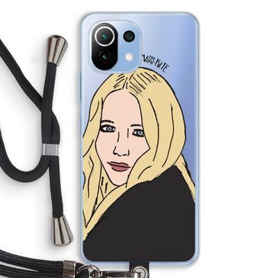 Mary Kate: Xiaomi Mi 11 Lite Transparant Hoesje met koord