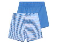 lupilu 2 baby broekjes (strepen/blauw, 50/56)