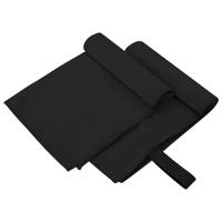 Sporthanddoeken 2 pcs Zwart 50 x 30 cm Polyester en polyamide