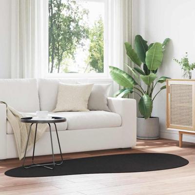 Tapijt HUARTE Zwart 100 x 200 cm Polyester