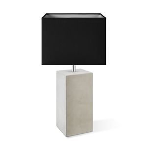 Home sweet home tafellamp Pillar 43 beton & lampenkap Block 25 - zwart