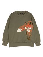 Il Gufo sweat en coton - Vert