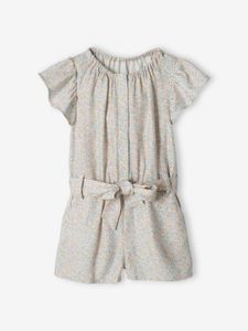 Jumpsuit voor meisjes ecru