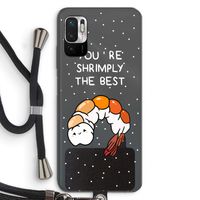 You're Shrimply The Best: Xiaomi Redmi Note 10 5G Transparant Hoesje met koord