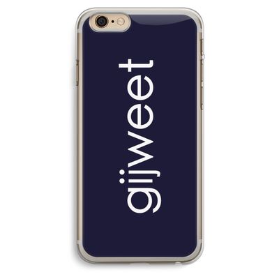 Gijweet: iPhone 6 Plus / 6S Plus Transparant Hoesje