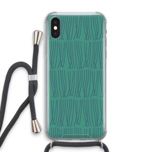 Swirls: iPhone XS Transparant Hoesje met koord
