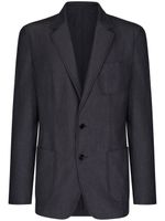 Dolce & Gabbana blazer Portofino en laine vierge - Bleu