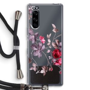 Mooie bloemen: Sony Xperia 5 Transparant Hoesje met koord