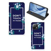 Xiaomi 11 Lite NE 5G | Mi 11 Lite Design Case Flowers Blue DTMP - thumbnail