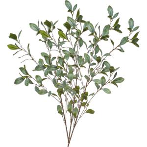 Kunstbloem Eucalyptus tak - 3x - 90 cm - groen - losse steel - Kunst zijdebloemen