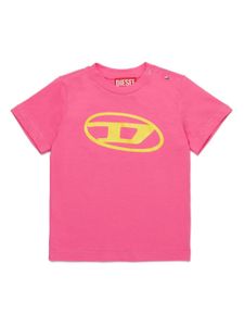 Diesel Kids t-shirt en coton à logo imprimé - Rose