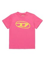 Diesel Kids t-shirt en coton à logo imprimé - Rose