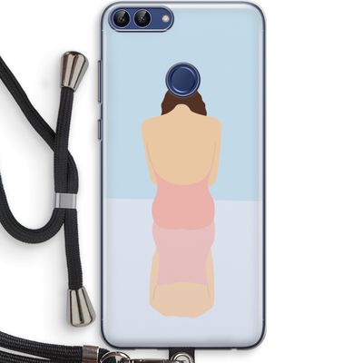Mirror: Huawei P Smart (2018) Transparant Hoesje met koord