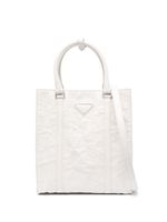 Prada sac cabas en cuir nappa - Blanc - thumbnail