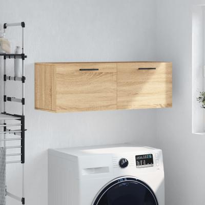 Wandkast 100x36,5x35 cm bewerkt hout sonoma eikenkleurig