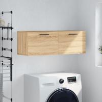 Wandkast 100x36,5x35 cm bewerkt hout sonoma eikenkleurig